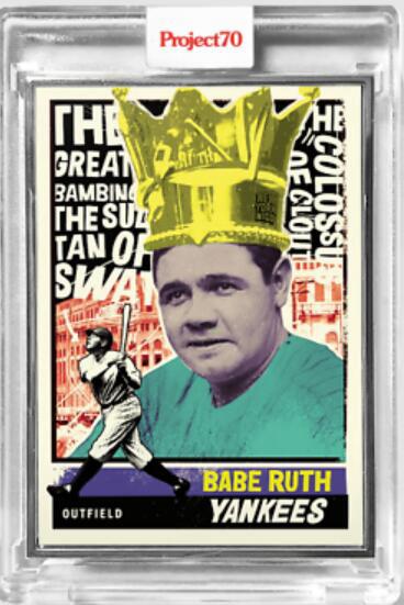 2. 1976 Topps Project 70 Babe Ruth by New York Nico - Artist Proof 14 51