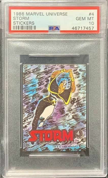 2. 1986 Marvel Universe Storm Card