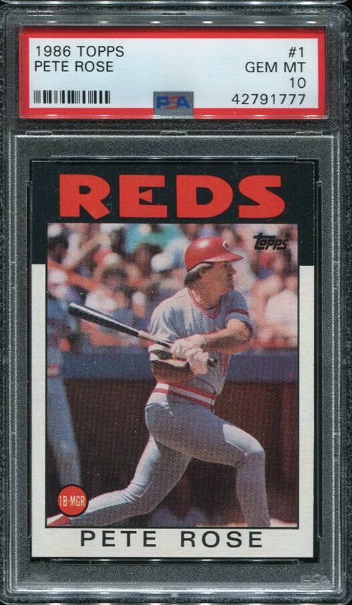 2. 1986 Topps Pete Rose Card