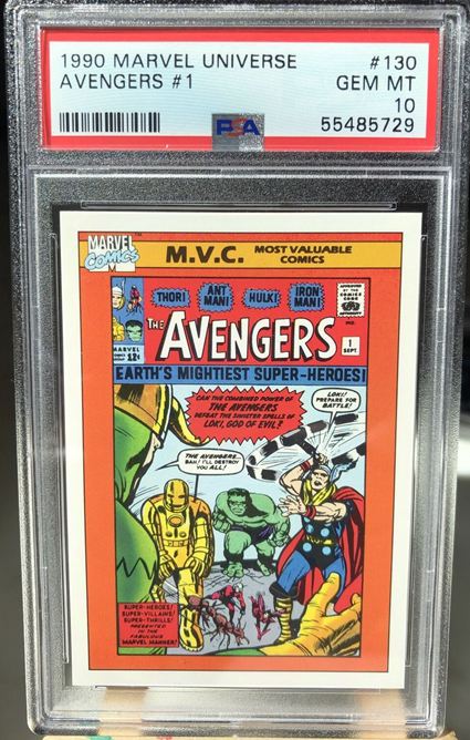 21. 1990 Marvel Universe Most Valuable Comics - The Avengers Card