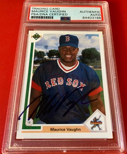 22. Maurice Mo Vaughn 1991 Upper Deck Signed