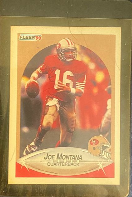 22.Joe Montana Fleer Premiere Edition Sports Trading Card