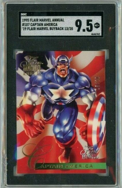 24. 1995 Flair Marvel Annual Captain America – 2019 Flair Marvel Buyback Card