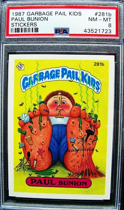24. Garbage Pail Kids 1987 7th Series Paul Bunion