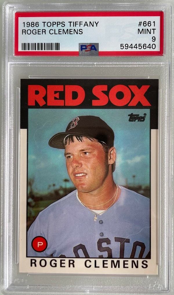 25. 1986 Topps Tiffany Roger Clemens Card