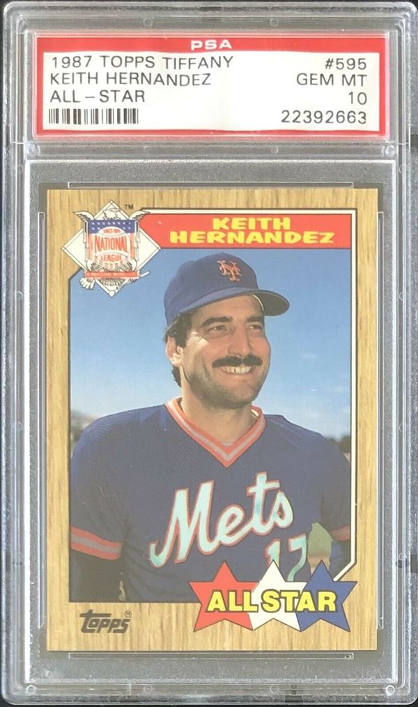 25. 1987 Topps Tiffany Keith Hernandez Mets All-Star Card