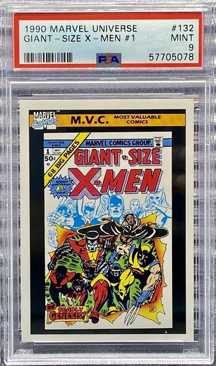 3. 1990 Marvel Universe Most Valuable Comics Giant-Size X-Men Series Card