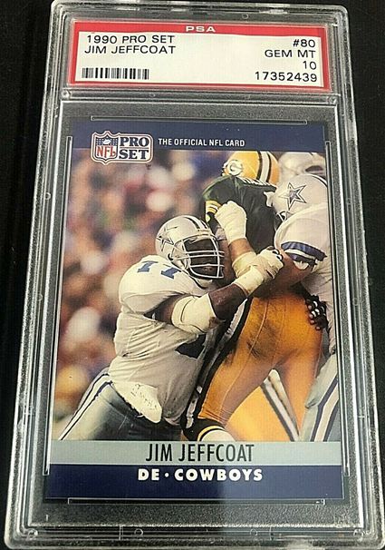 3. 1990 Pro Set Jim JeffCoat DE-Cowboys Card