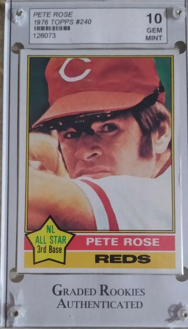 4. 1976 Topps Pete Rose Baseball Card