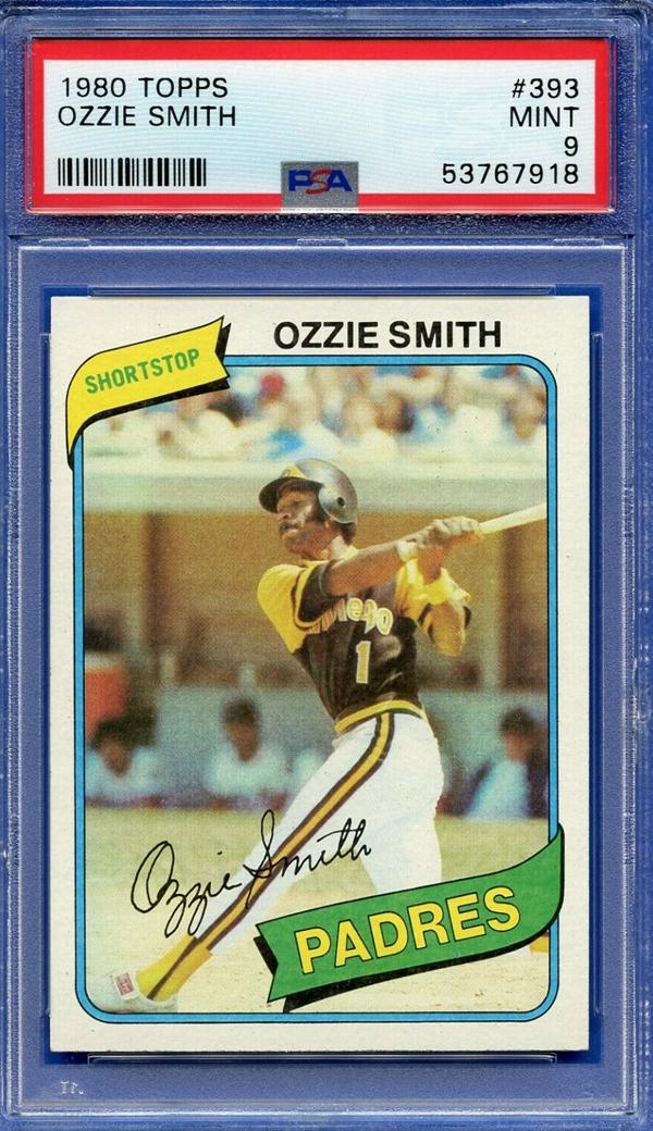 4. 1980 Topps Ozzie Smith Card