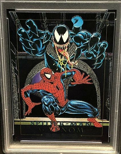 4. 1992 Marvel Masterpieces Spider-Man vs Venom Battle Spectra 4-D