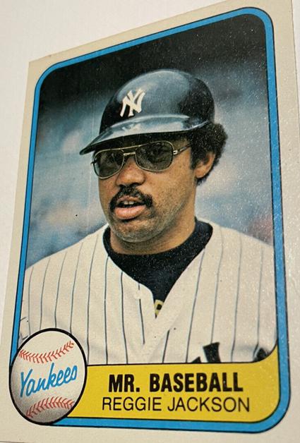 5. 1981 Fleer Reggie Jackson Yankees Mr. Baseball