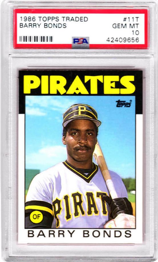 5. 1986 Barry Bonds Topps Traded Rookie Card