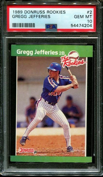 5. 1989 Donruss Gregg Jefferies Rookie Card