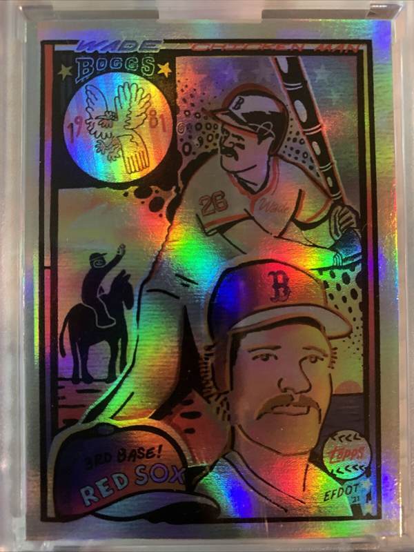 6. 1981 Topps Project 70 Card Wade Boggs by Efdot FOIL