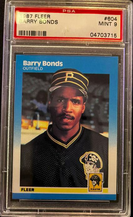  6. 1987 Fleer Barry Bonds Pittsburgh Pirates Baseball Card