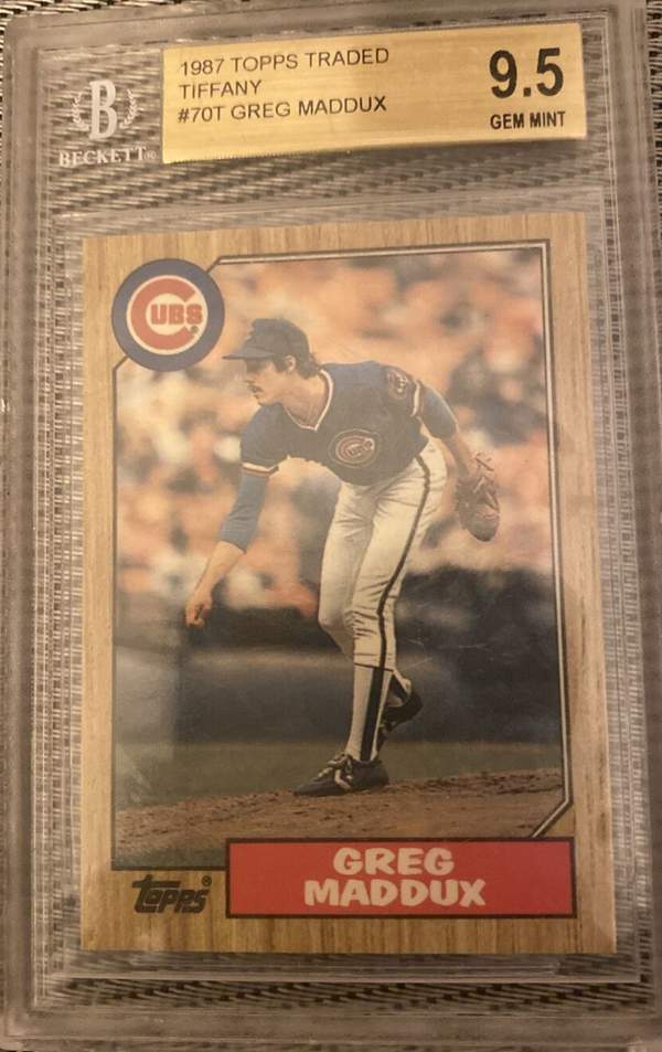 6. 1987 Topps Greg Maddux Chicago Cubs Baseball Card