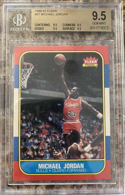 6. Michael Jordan 1986-87 Fleer Card