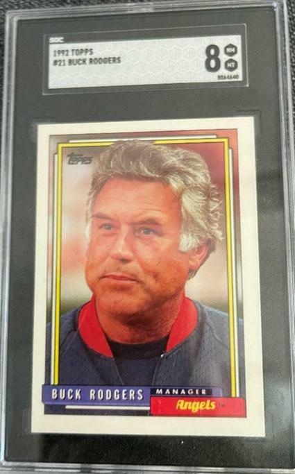 7. 1992 Topps Manager Angels Buck Rodgers Baseball Card
