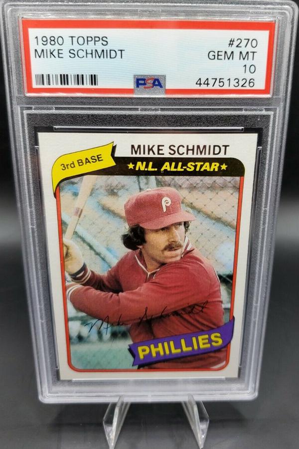 8. 1980 Topps Mike Schmidt Card
