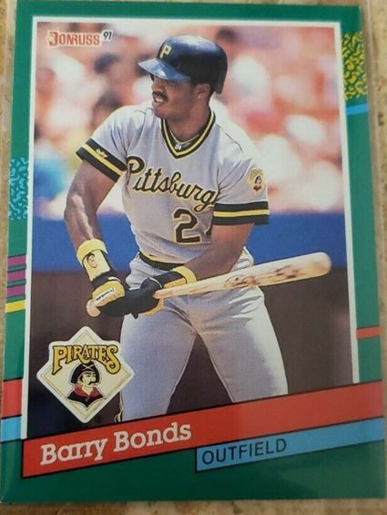  8. Donruss 1991 Barry Bonds Error Card