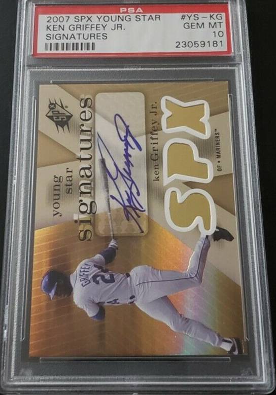 8. Griffey Jr 2007 SPX Young Star Signatures