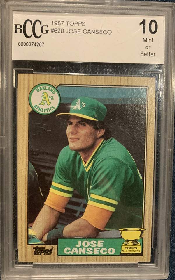 8. Jose Canseco 1987 Topps Rookie Card