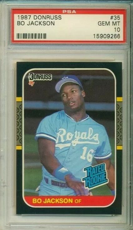 9. 1987 Donruss Bo Jackson Baseball Card