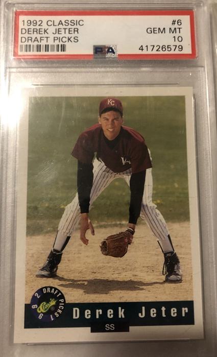 9. 1992 Classic Topps Derek Jeter Baseball Card