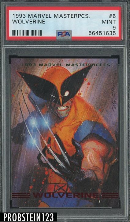 9. 1992 Marvel Masterpieces Wolverine   