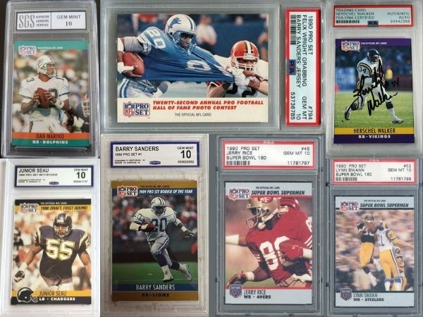 Most Valuable 1990 Pro Set Football Cards