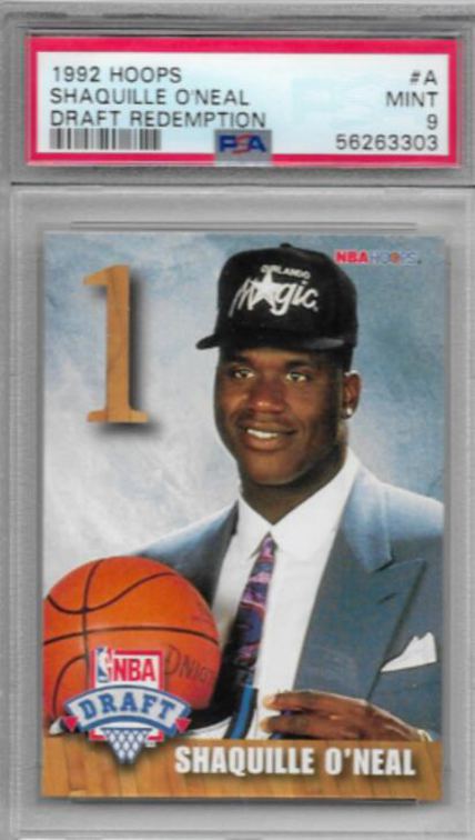 11. 1992 Hoops Draft Redemption Shaquille O'neal Rc Rookie Shaq