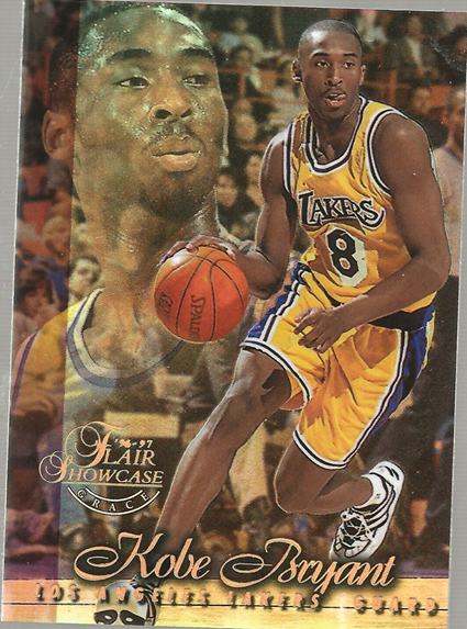 11. 1996-97 Flair Showcase Row 1 Kobe Bryant Rookie Card