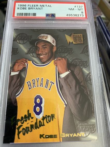 12. 1996 Fleer Metal Kobe Bryant Rookie Card