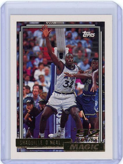 13. Shaq Shaquille O'Neal Topps Gold Rookie Rc 1992-93  