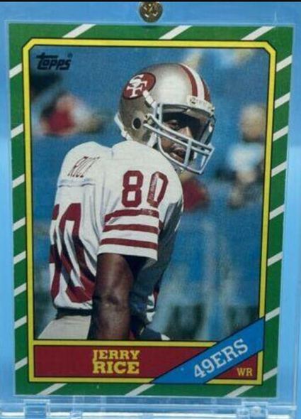 14. 1986 Topps Jerry Rice Rookie Card
