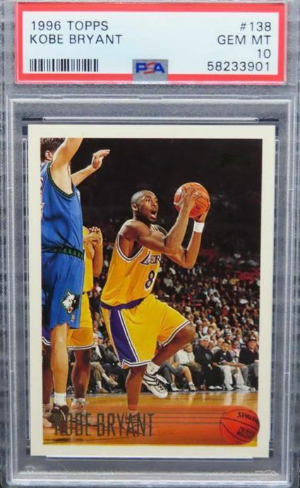 14. 1996 Topps Kobe Bryant Rookie Card
