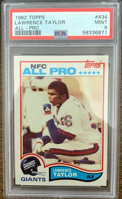 18. 1982 Topps Lawrence Taylor All-Pro Rookie Card