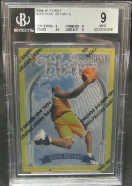 18. 1996-97 Topps Finest Kobe Bryant G Rookie Card