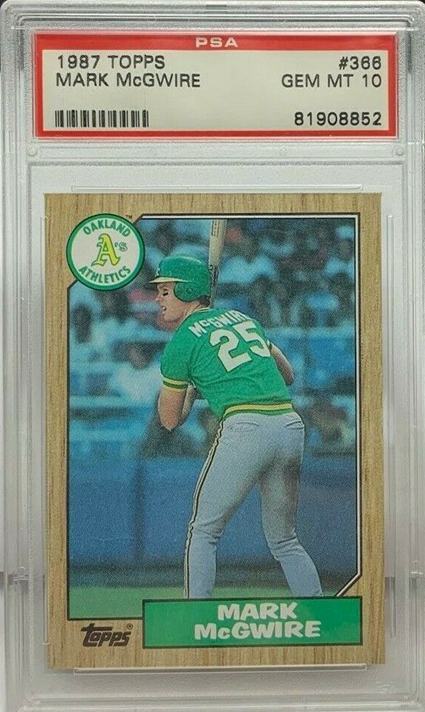 19. Mark McGwire 1987 Topps Rookie Card