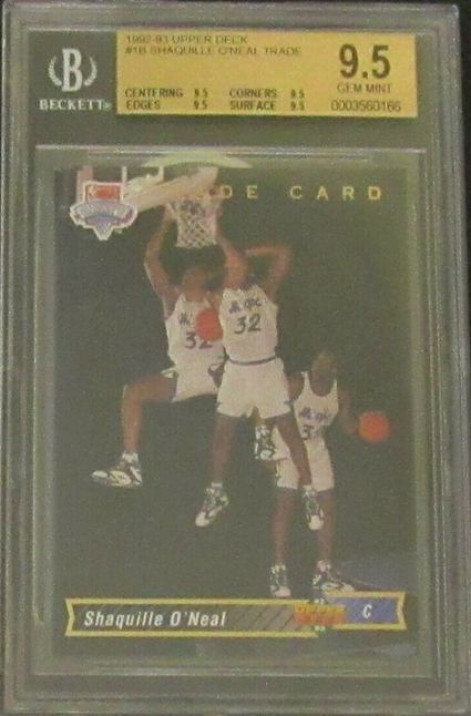 2. 1992-93 Upper Deck Shaquille O'Neal Rookie Card