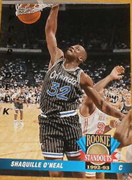 21. 1992-93 Upper Deck Rookie Standouts Shaquille Shaq O'Neal Rookie RC