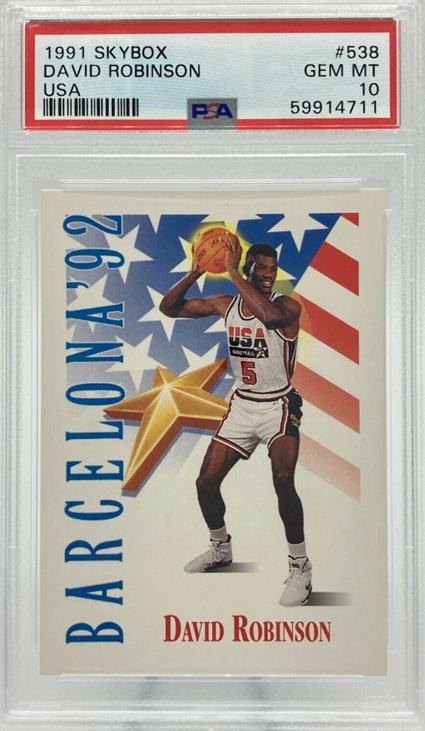 8. 1991 Skybox David Robinson USA Basketball Card
