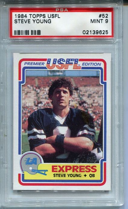 9. 1984 Topps USFL Steve Young Rookie Card