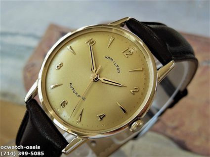1950's Vintage HAMILTON AUTOMATIC, Stunning Champagne Dial