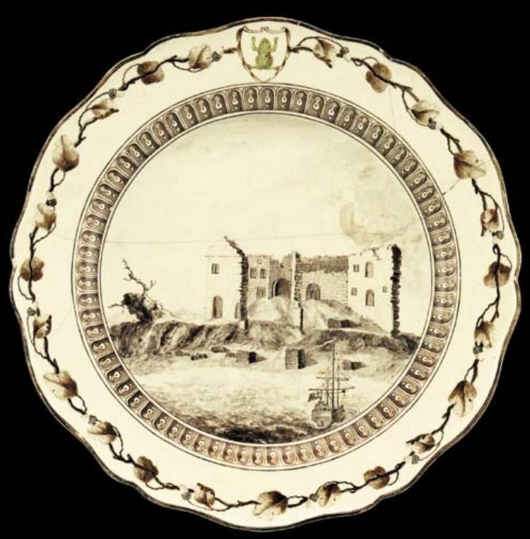 5. A Wedgwood and Bentley plate from 'The Frog Service' made for Catherine The Great