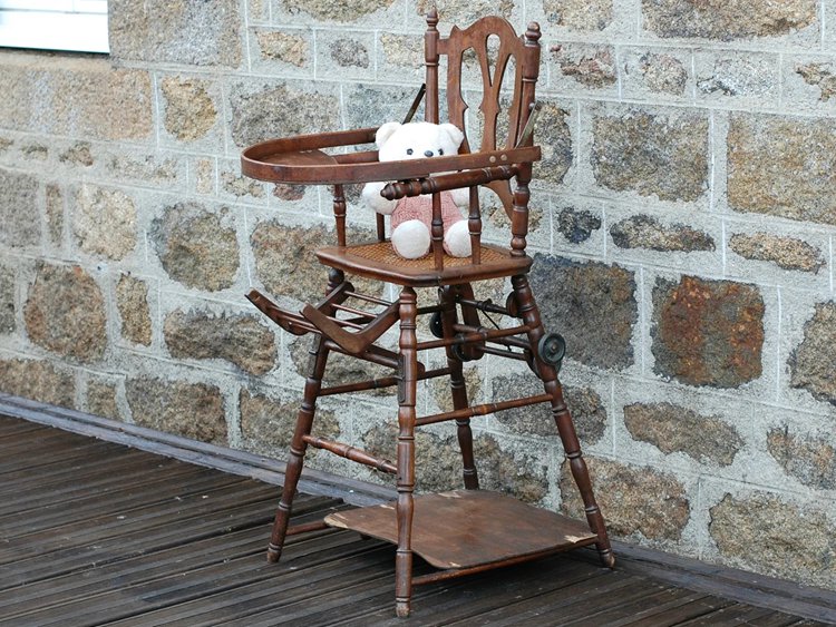 Antique Wooden High Chair