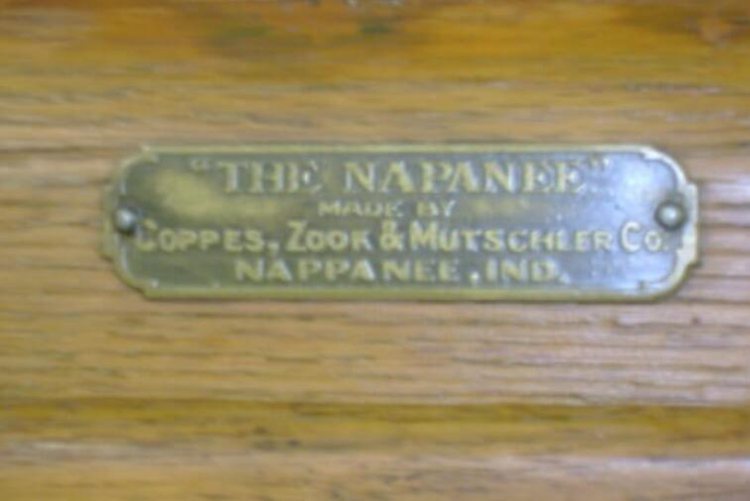 Coppes Hoosier Cabinet Manufacturer Mark