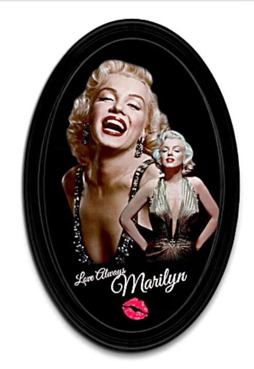 Marilyn Monroe Framed Oval Collector Plate