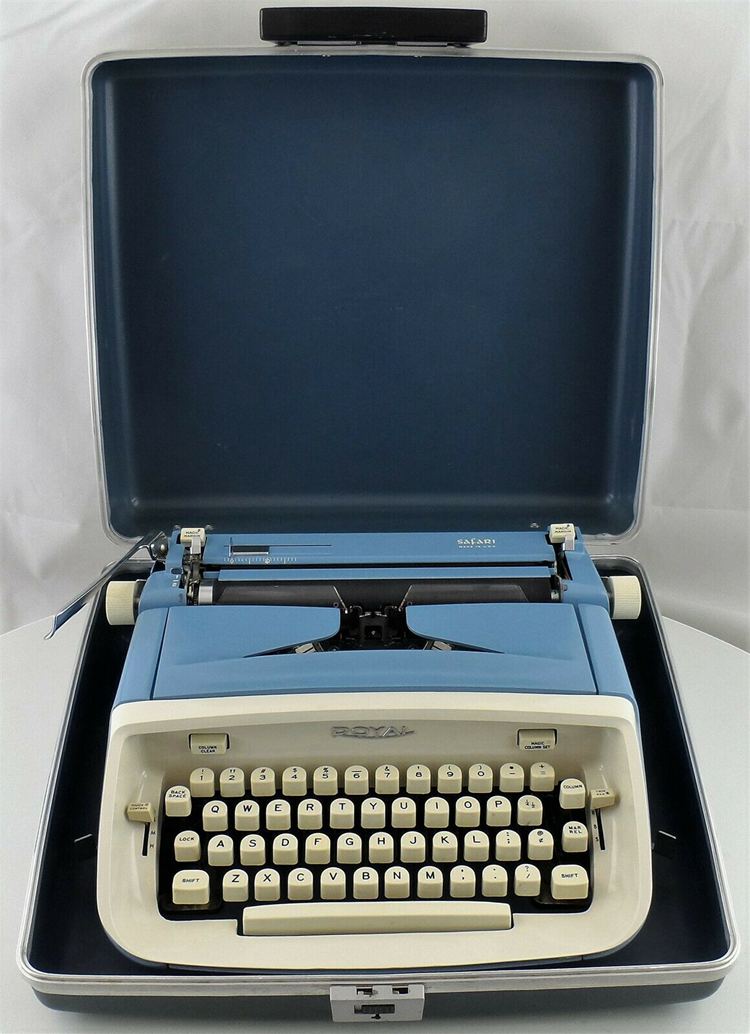 Royal Safari Portable Typewriter with Matching Case Used